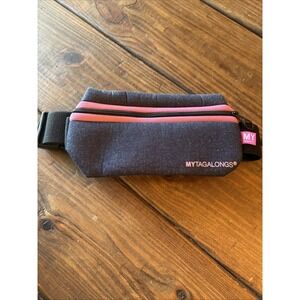 My Tagalongs Fanny Pack Bag Belt Denim & Hot Pink  Adjustable Running Jogging
